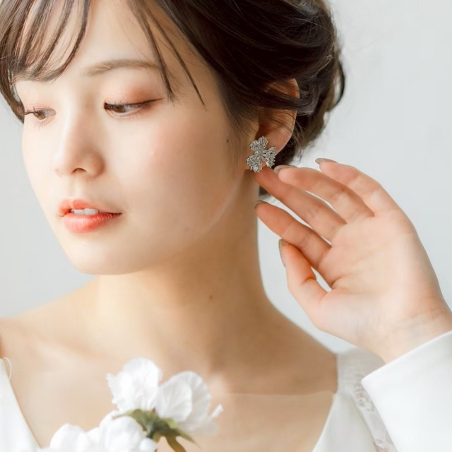 y1-pi87【ピアス】ブライダル ピアス シルバー