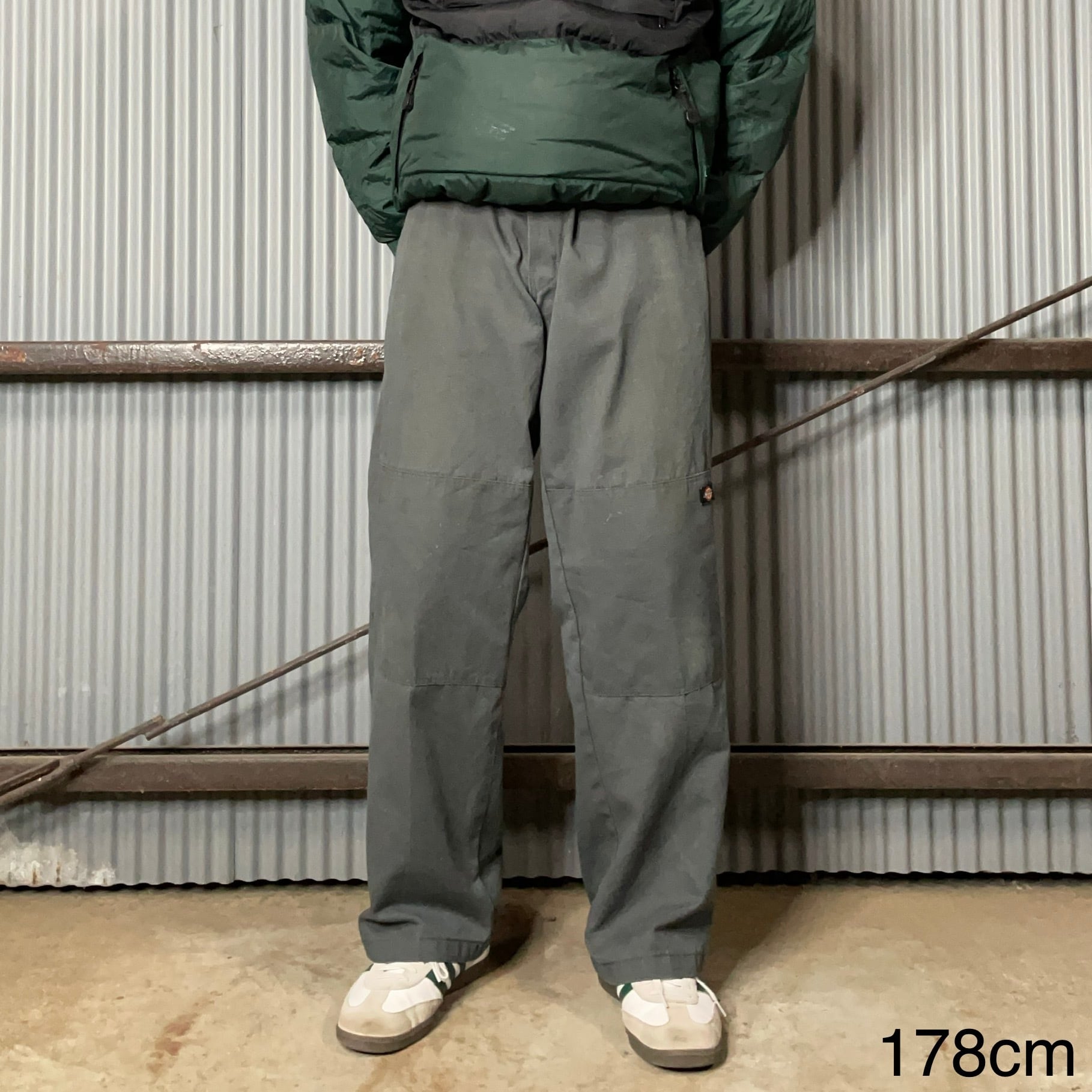 【W40×L32】【ダブルニー】Dickies ワークパンツ ブランドタグ ...