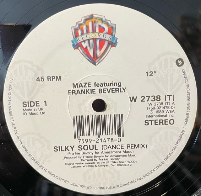 MAZE feat FRANKIE BEVERLY "SILKY SOUL" 12" EAD RECORD