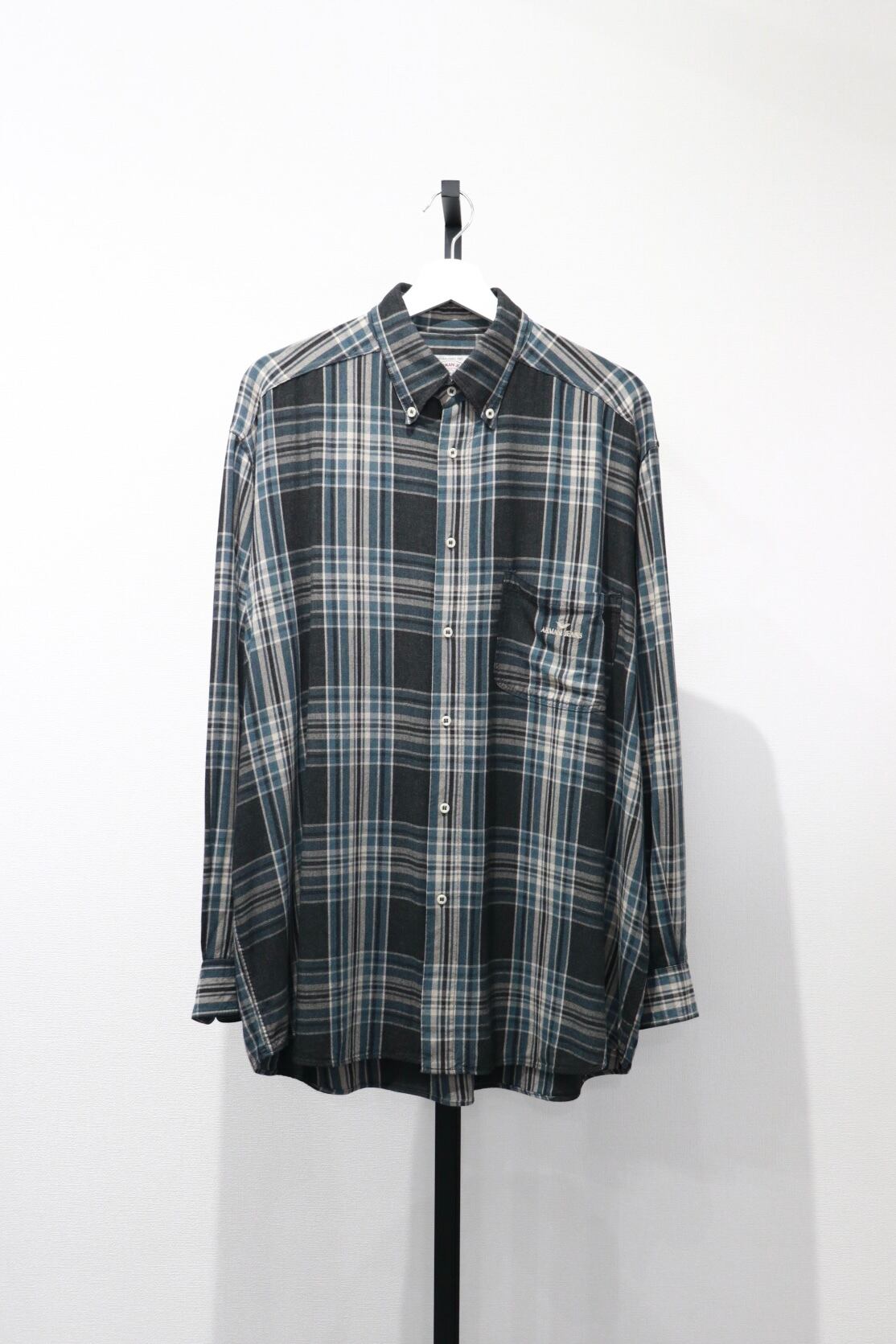 ARMANI JEANS rayon check shirt | Cary