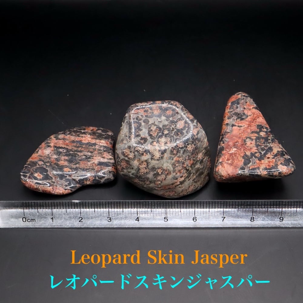 レオパードジャスパー 合計64.5g LPJ027 鉱物 天然石 原石