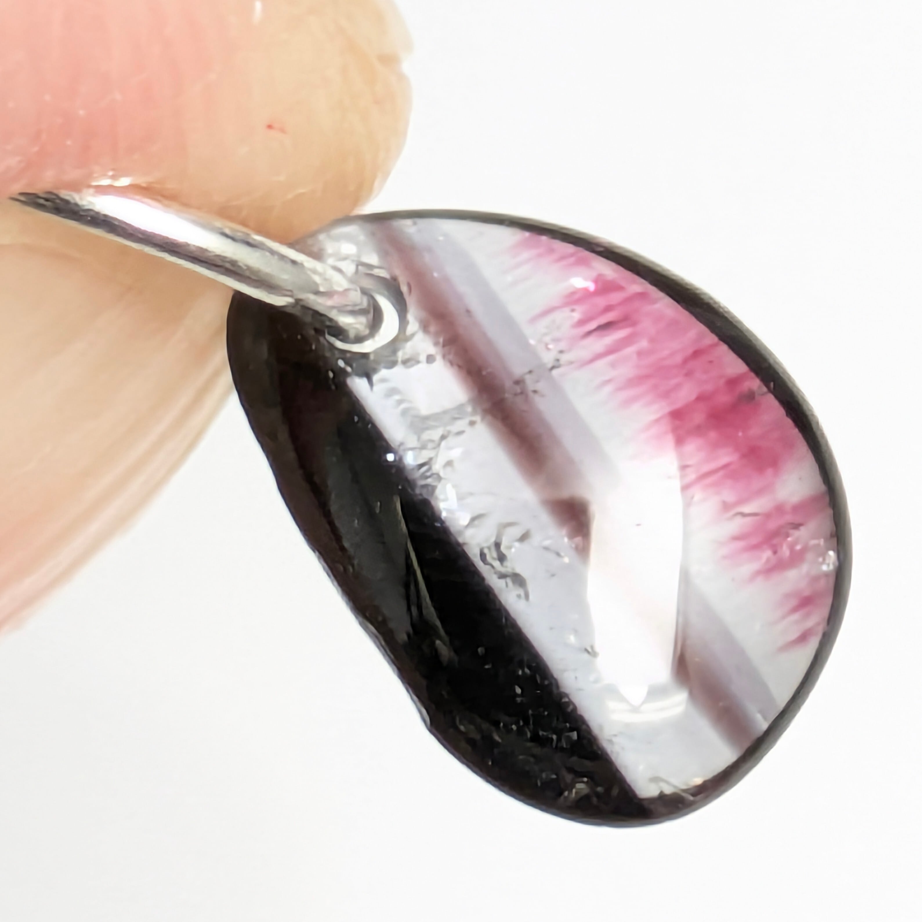 SILVERパーティカラードトルマリンチャーム ミャンマー・モゴック産