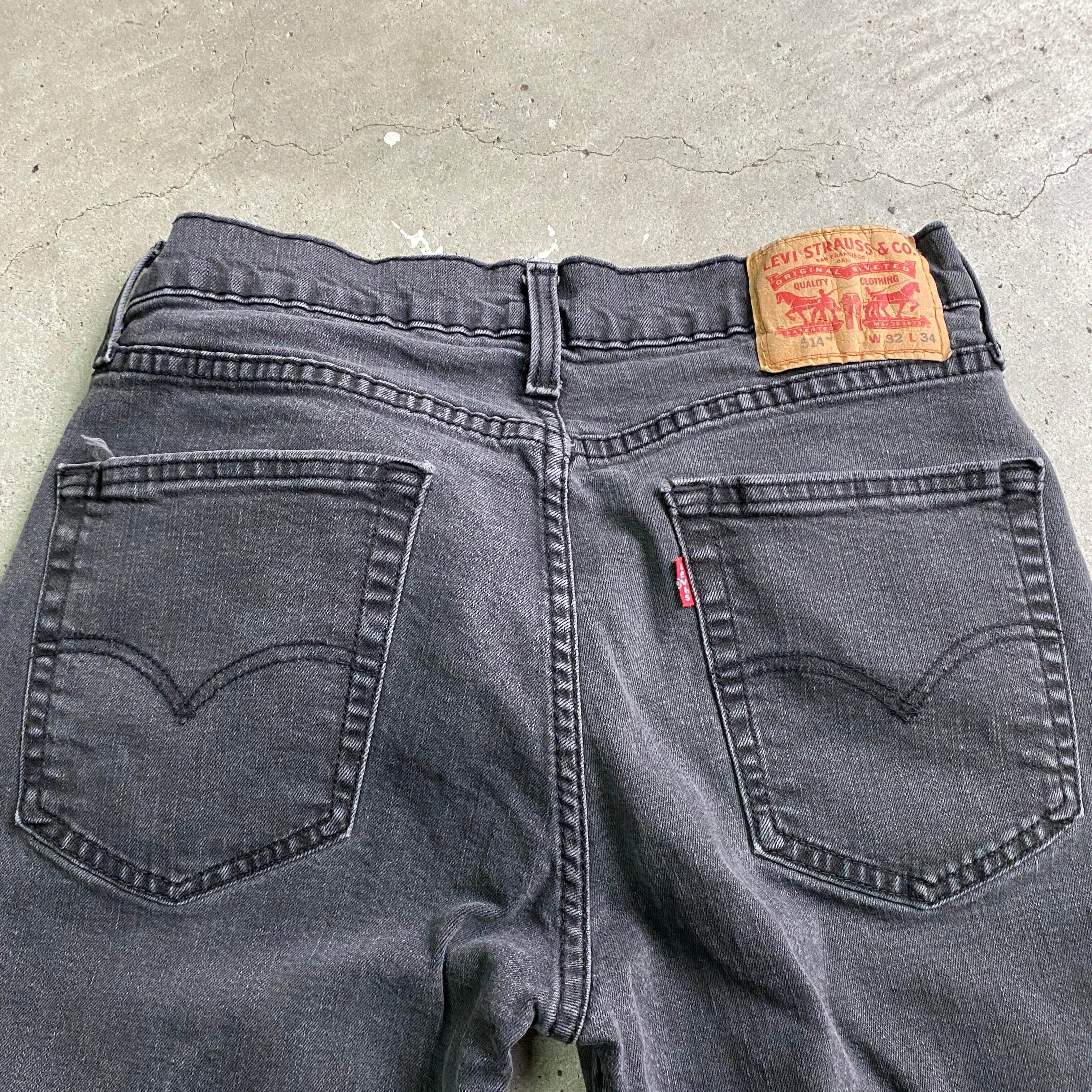 Levi's リーバイス 514 スリムストレート デニムパンツ メンズW32古着 ...