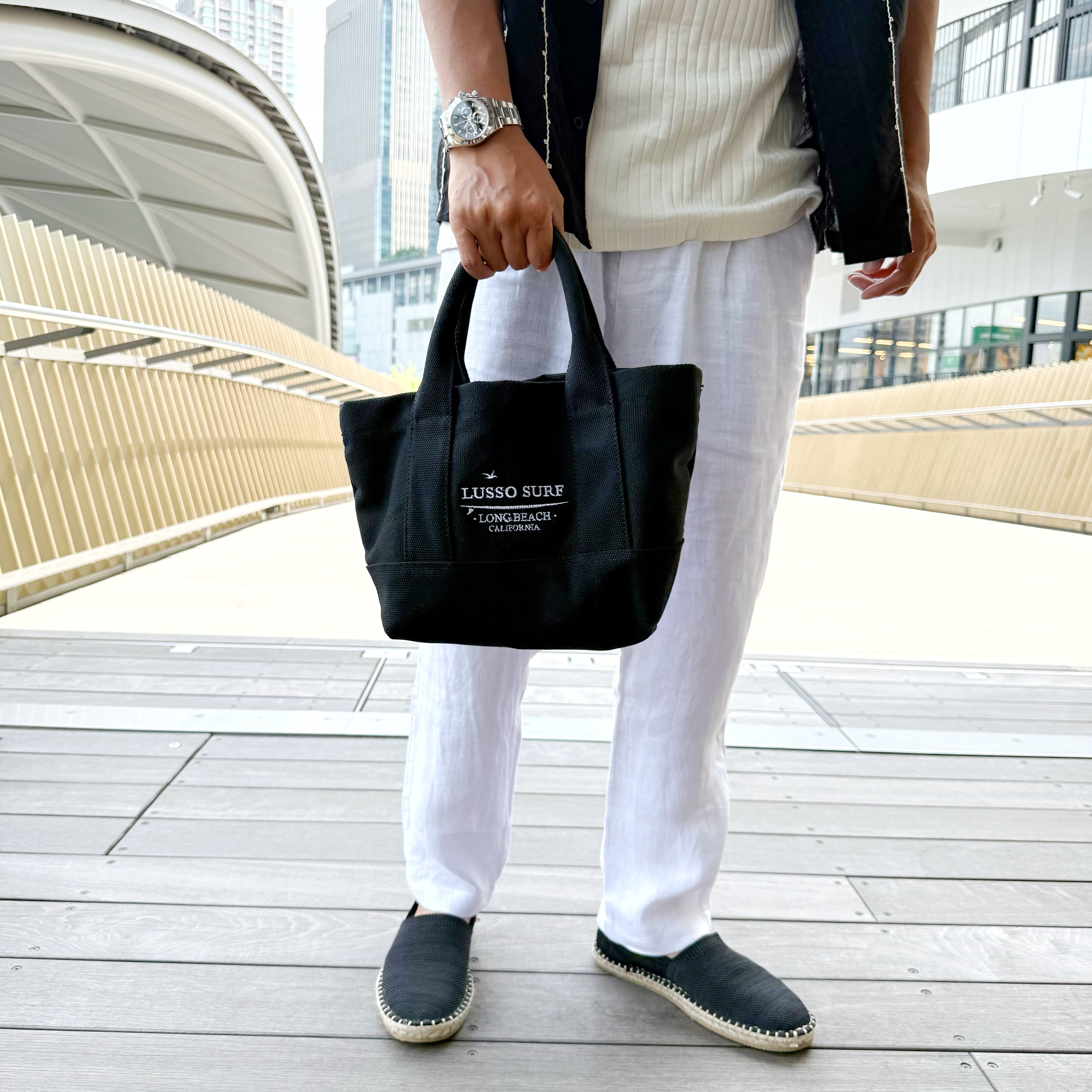 Long Beach Tote Bag 【Black】 | LUSSO SURF