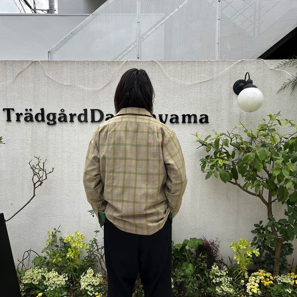 Pendleton [PENDLETON] vintage open collar wool shirt [1970s