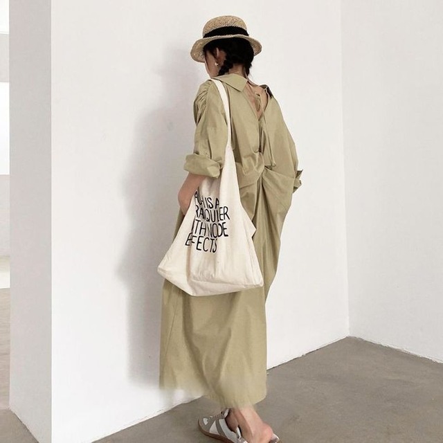 back drape shirt one-piece 12609