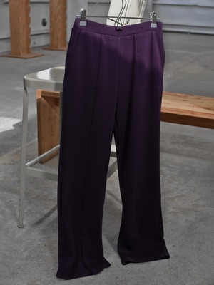 bonding slit pants（dark purple）