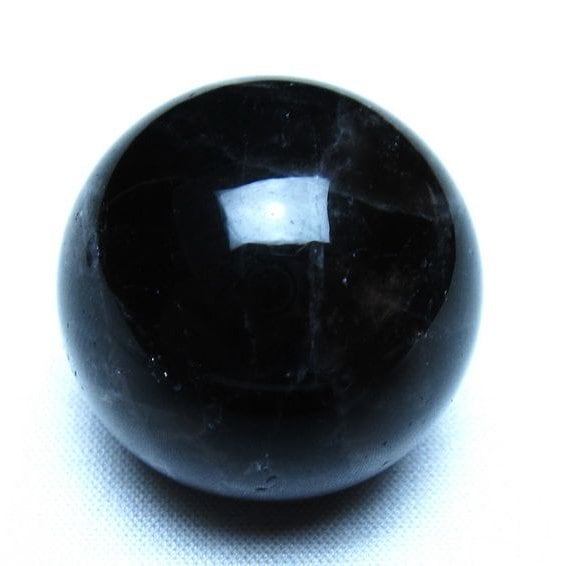 モリオン 黒水晶 丸玉 33mm スフィア 置物 原石 141-7377