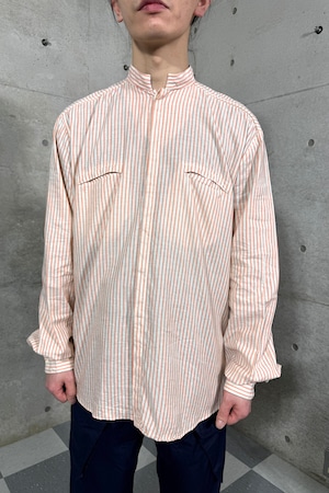 "ITALY" vintage design stripe shirt
