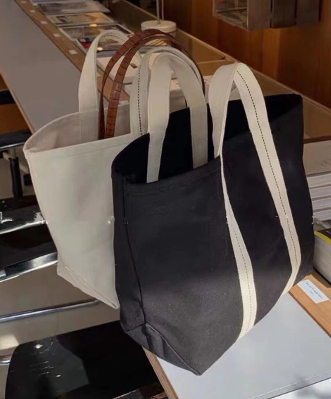 コットン　カジュアルトートバッグ　AS145-1870