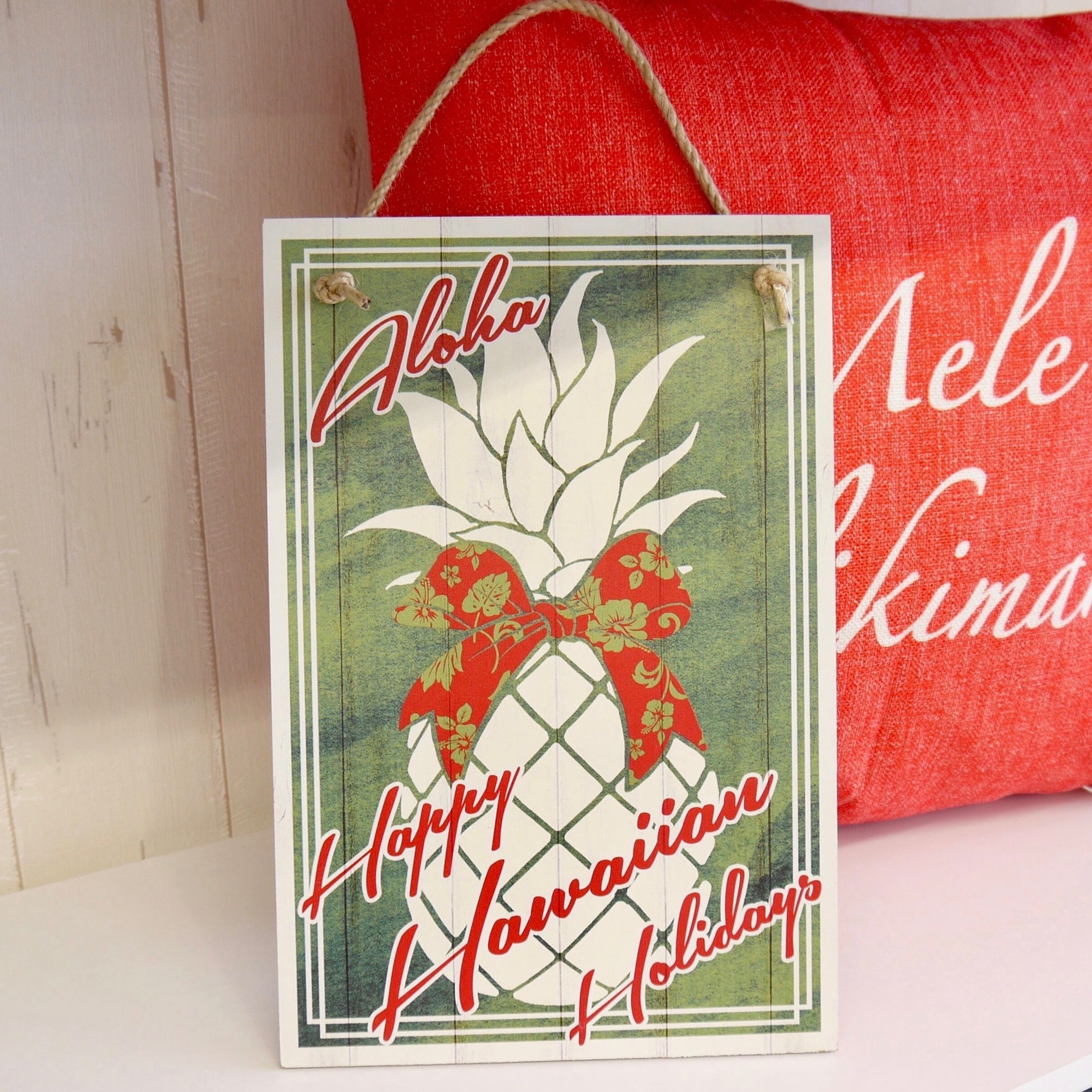 ★ハワイアン雑貨★ハワイアンクリスマス/Mele Kalikimaka/メレカリキマカ/ハワイアン サインボード/HAWAII/<パイナップル>