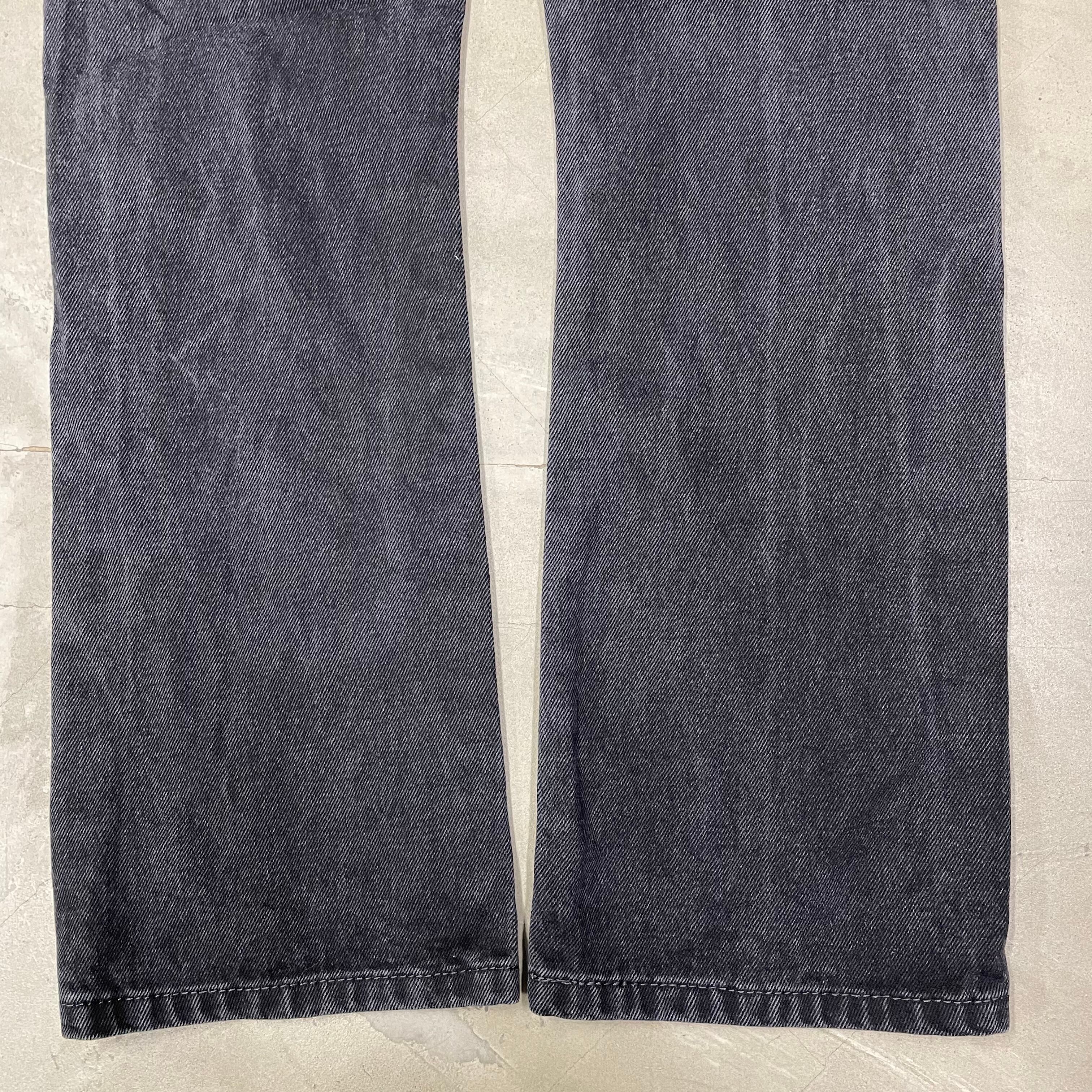 00s Levi's 517 ブラックデニム 後染め フレア ブーツカット