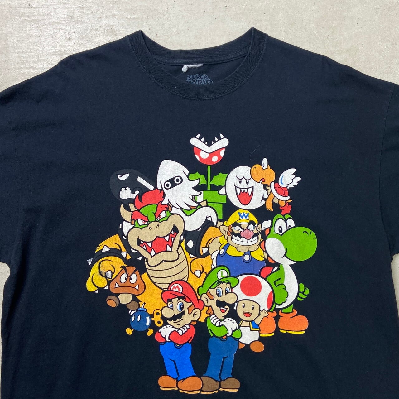 SUPER MARIO スーパーマリオ キャラクタープリントTシャツメンズ2XL