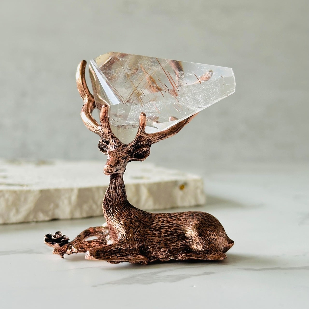 鹿のスフィアスタンド（ゴールド／シルバー／ピンクゴールド） | Mt