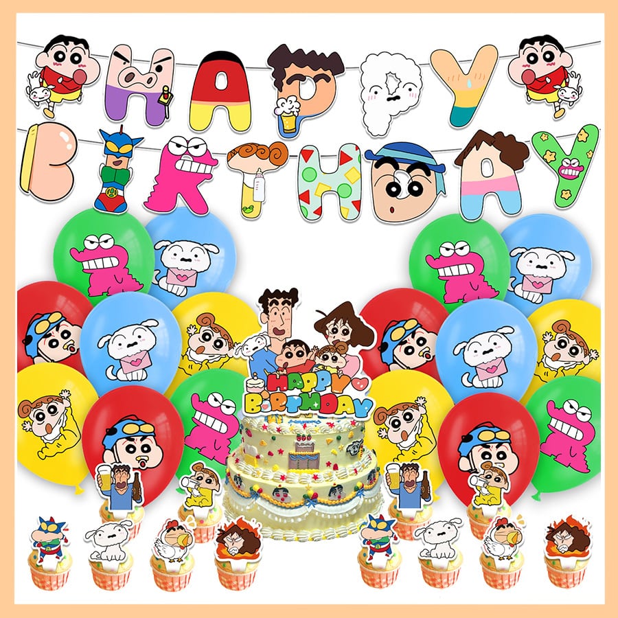 超豪華 クレヨンしんちゃん 風船 バルーン パーティー 誕生日 子供会