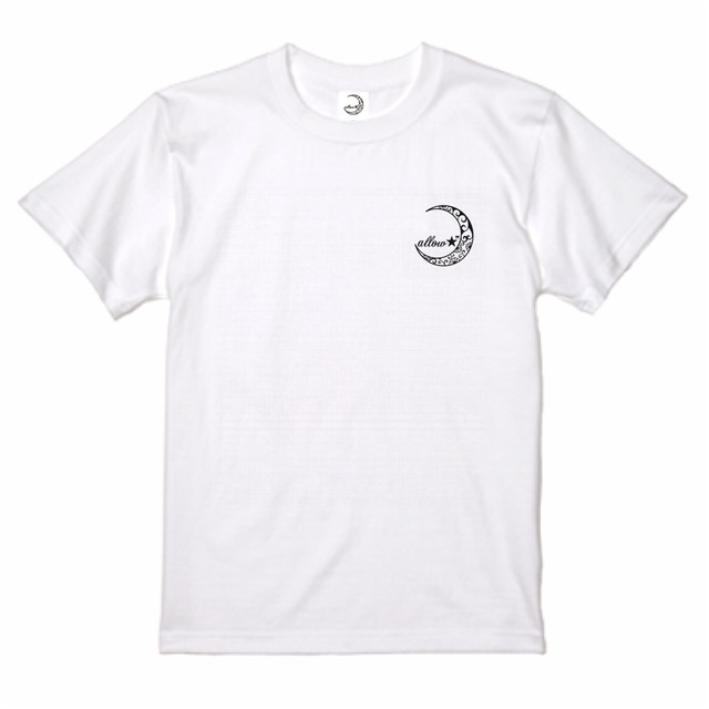 allow☆" Logo T-shirt 5.6oz【White】