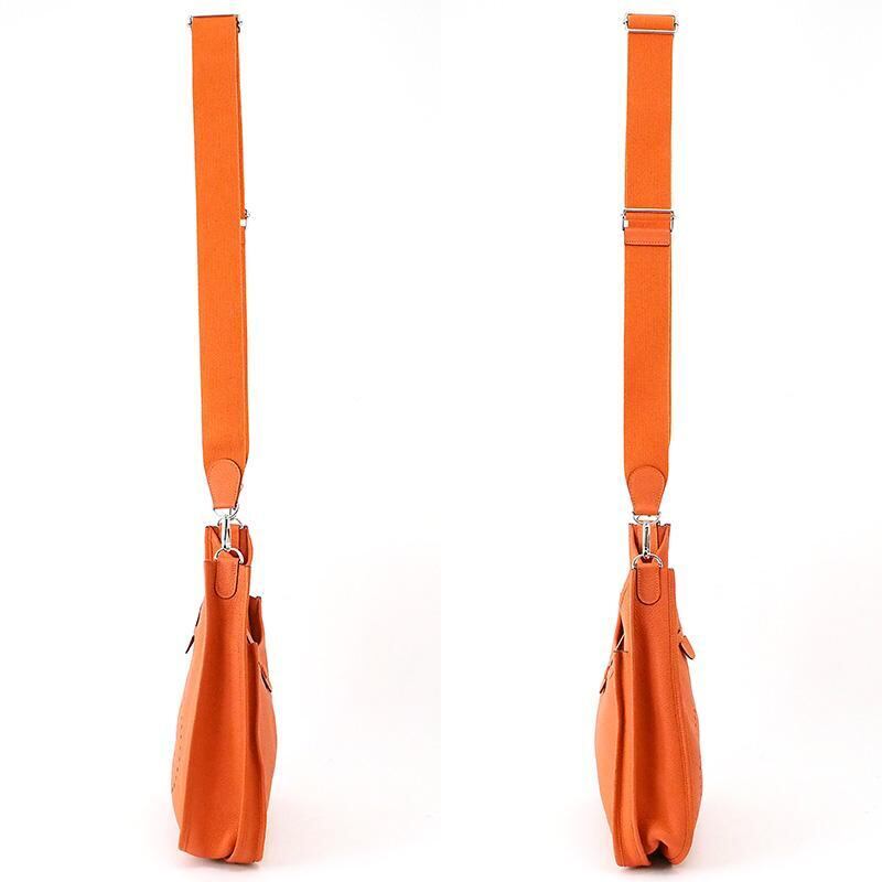 エルメス HERMES エブリン3 GM トリヨンクレマンス オレンジ ショルダーバッグ SV金具 T刻印(2015年製造) エルメス HERMES エブリン3 GM トリヨンクレマンス オレンジ
