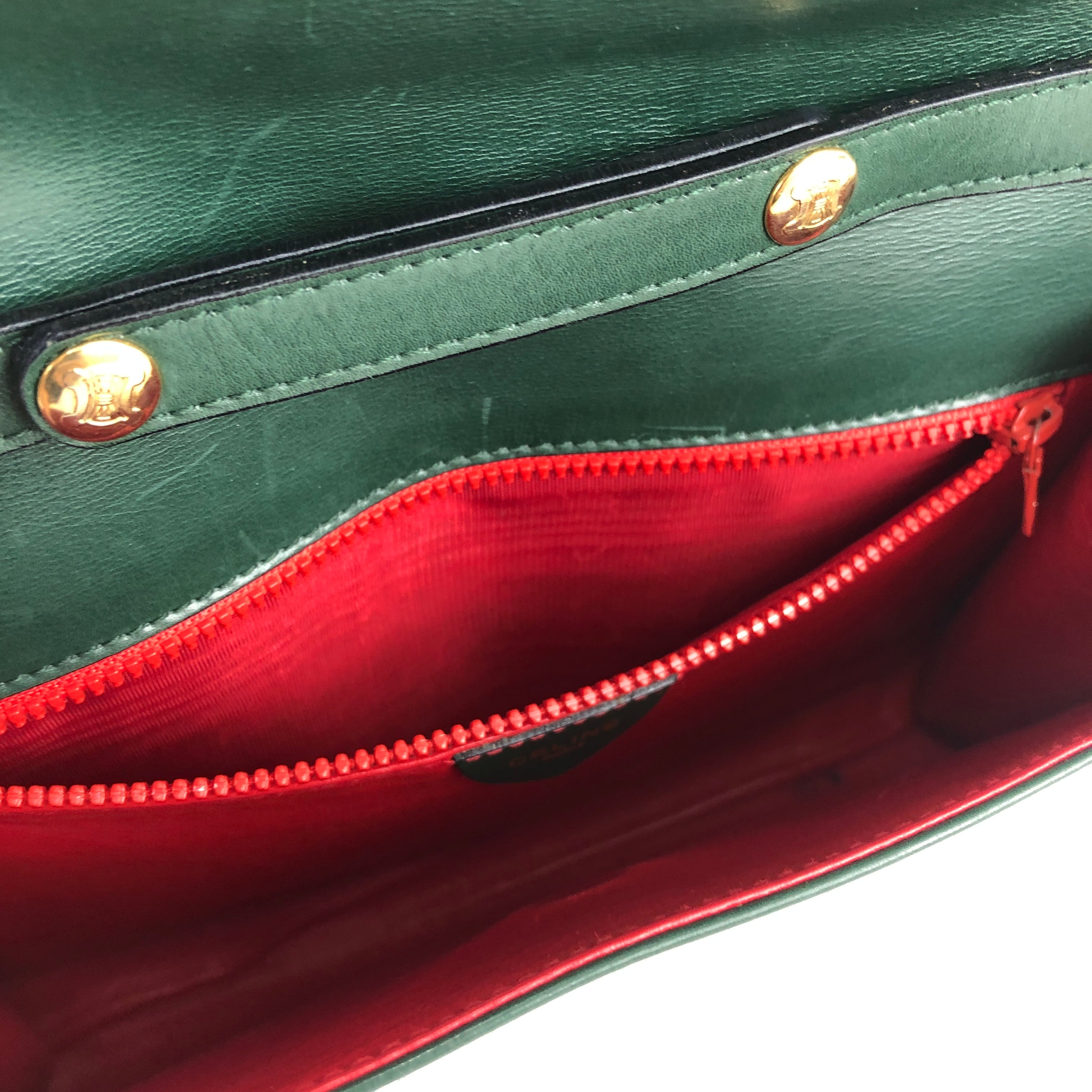 CELINE セリーヌ ロゴサークル レザー 2WAY ショルダーバッグ CELINE セリーヌ ロゴサークル レザー 2WAY ショルダーバッグ