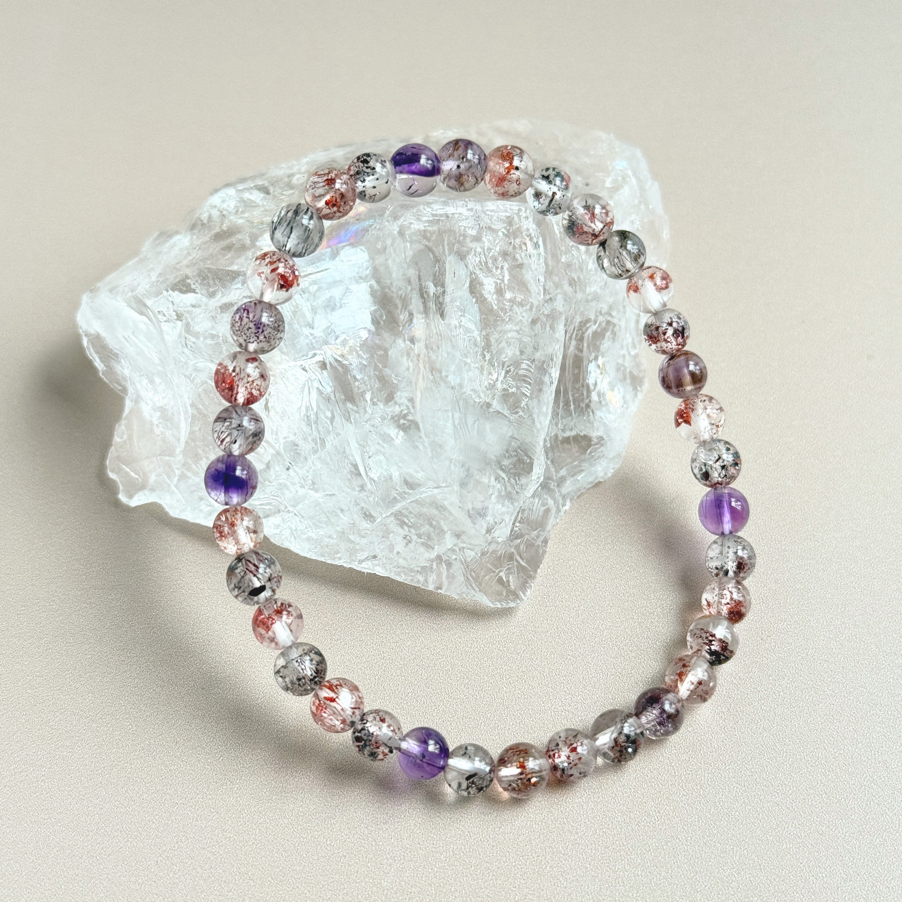 スーパーセブン×サゲニティッククォーツ　14KGF ブレスレット スーパーセブン×サゲニティッククォーツ 14KGF ブレスレット