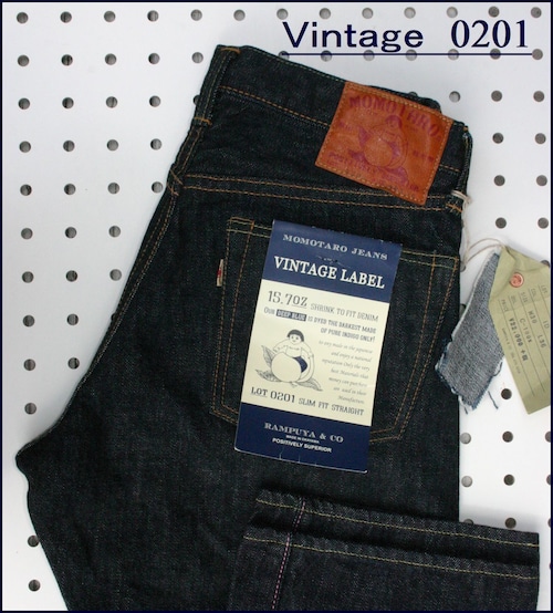 桃太郎ジーンズ　Vintage Label　0201　スリムストレート　Size 38 40 42