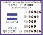 【手作りのコーヒー農園と精製所】ウエヴォ・デ・オロ 200g　1750円   （ホンジュラス産珈琲豆）