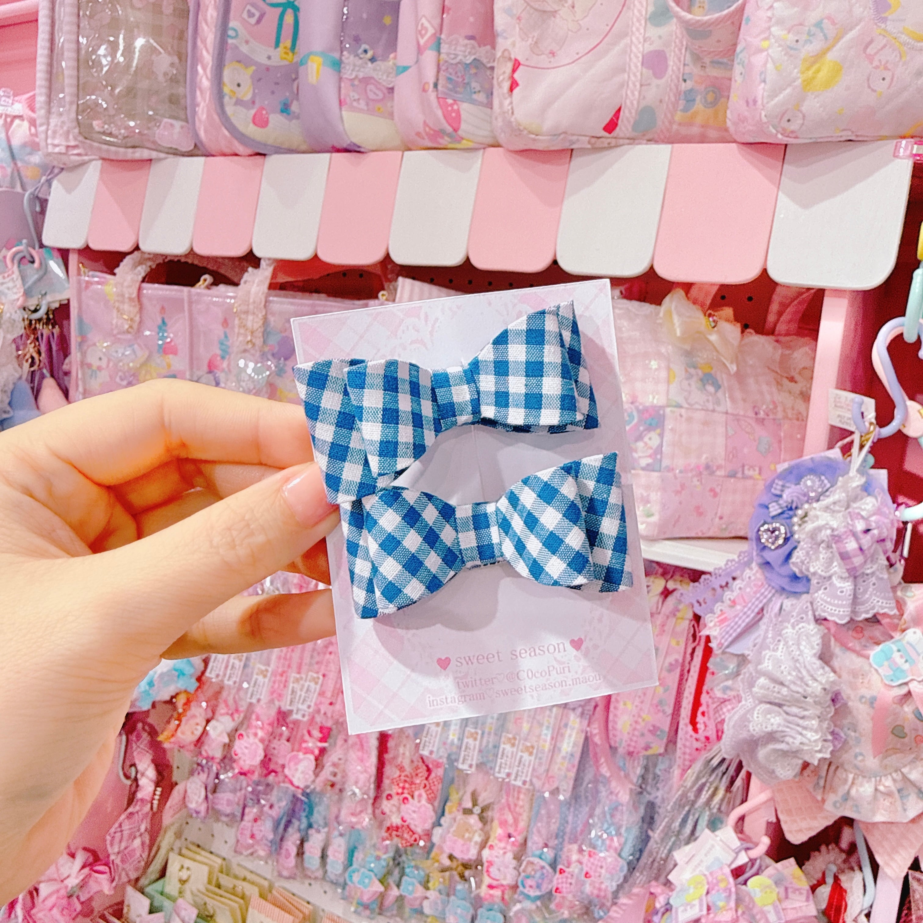 【C8】14-21立体リボンツインヘアクリップ