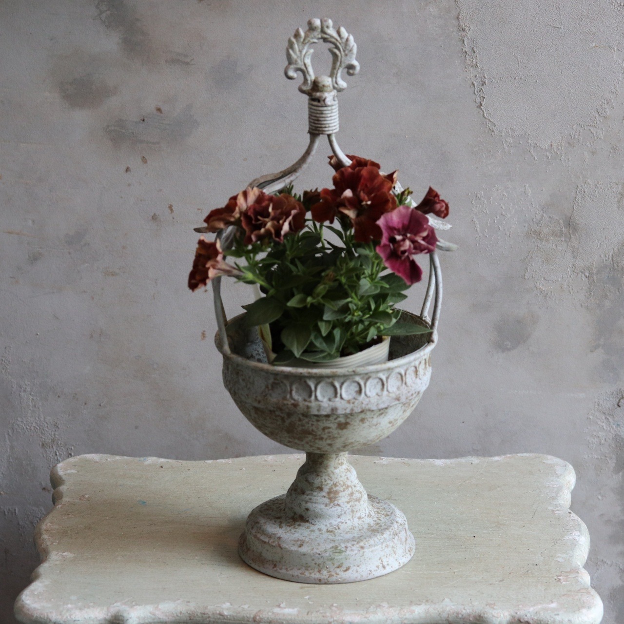 植木鉢　ラカージカップ　アンティーク調　シャビーシック　オシャレ