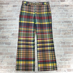1970s MADLAS CHECK PANT