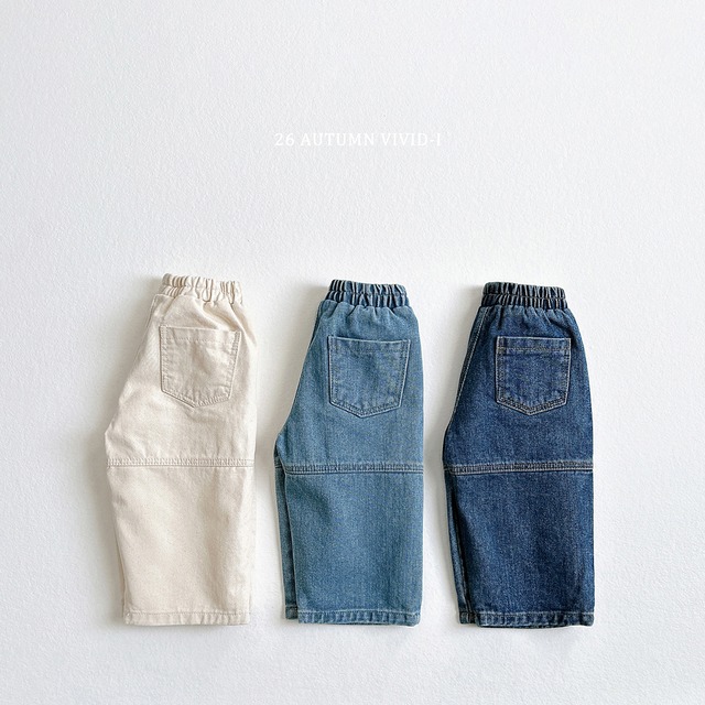 cut denim pants【VIVID】※※10月下旬発送予定