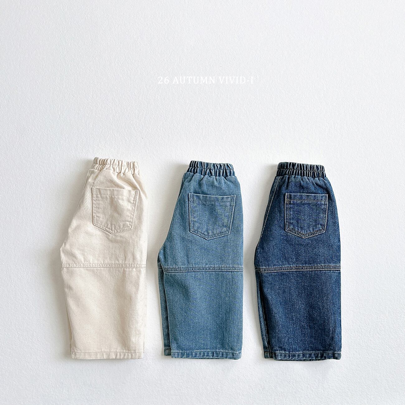 cut denim pants【VIVID】※※10月下旬発送予定