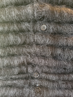 BAA COSTUME MFG."KING MOHAIR CARDIGAN“ Black Color