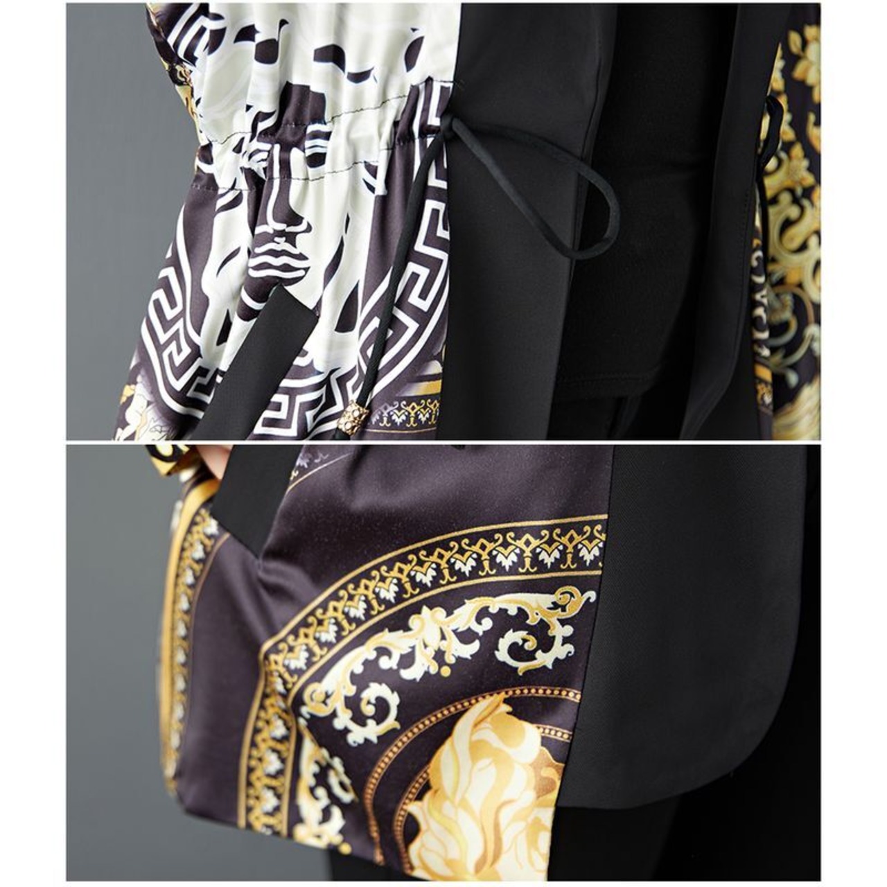 ゴールド プリント オーバージャケット 60006