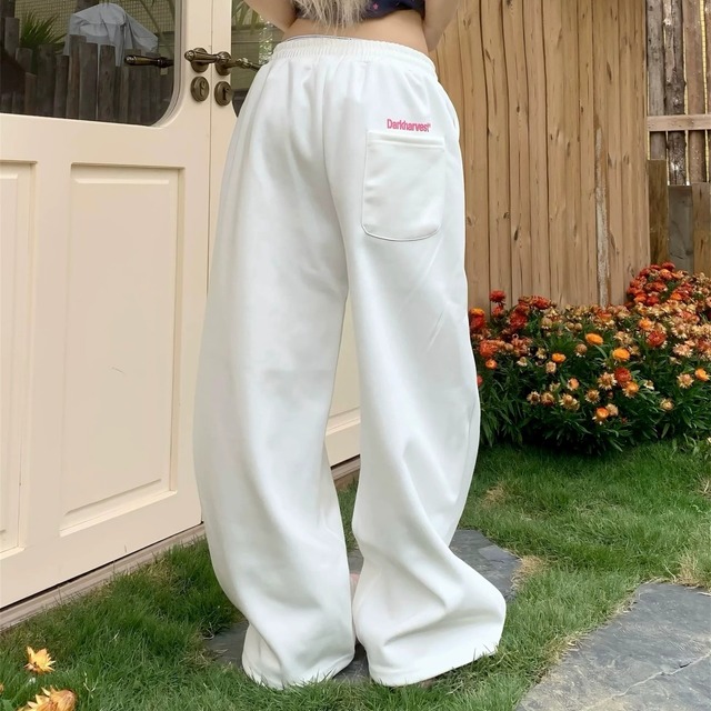 カラフルレタリングボリュームスウェットパンツ 3col   R02589