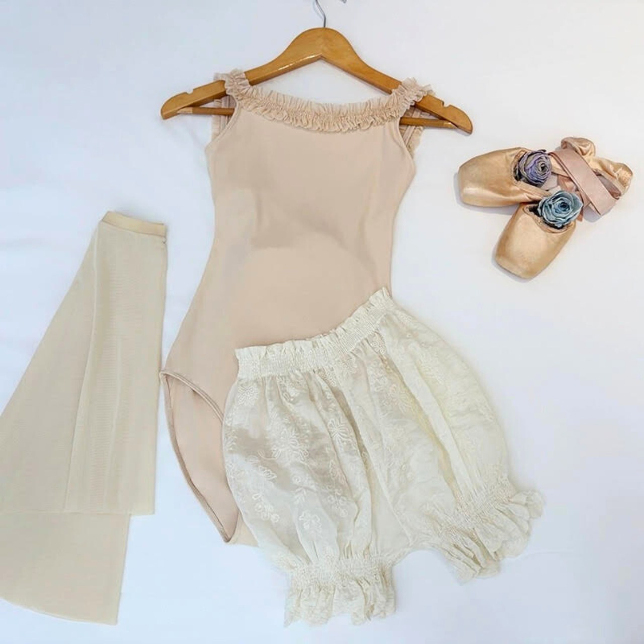 フリルトリミング キャミソールレオタード 3色展開 L1296