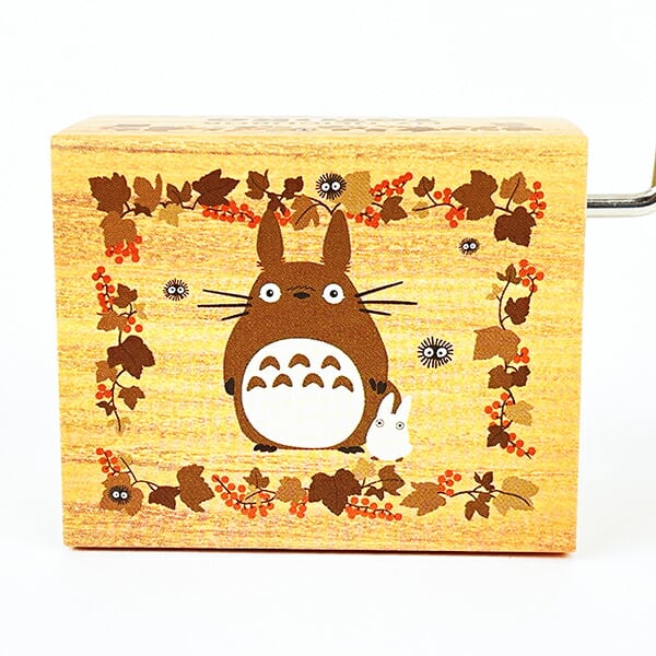 ジブリ となりのトトロ 木目 手巻きオルゴール | キャラクターグッズの