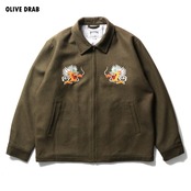 HOUSTON/ヒューストン 51549 MELTON TOUR JACKET (DRAGON) / メルトン ツアージャケット (ドラゴン)