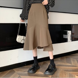 【送料無料】 ロングスカート 3色 色 スカート アシンメトリー ロング ロング丈 ミモレ丈 ひざ下丈 フレア Aライン シンプル かわいい 大人可愛い きれいめ カジュアル 大人 上品 おしゃれ お洒落 こなれ感 コンサバ系 ラフ 抜け感 モード系 エレガント 無地 秋 30代 40代 レディース 女性用 ママ ママ服 お出かけ お呼ばれ 休日 お茶会 女子会 授業参観 着回し 普段使い 重ね着 韓国 韓国系 ファッション コーデ スタイル 楽ちん 体型カバー ダメージ 定番 プチプラ 着痩せ ゆる