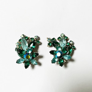 Vintage Floral Big Bijoux Earrings