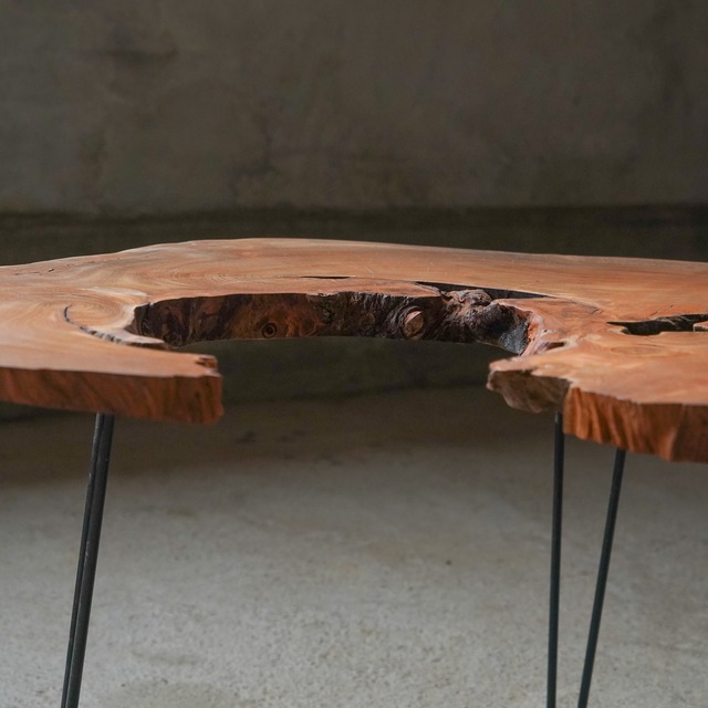 欅の輪切り コーヒーテーブル（高さ・カラー変更無料）