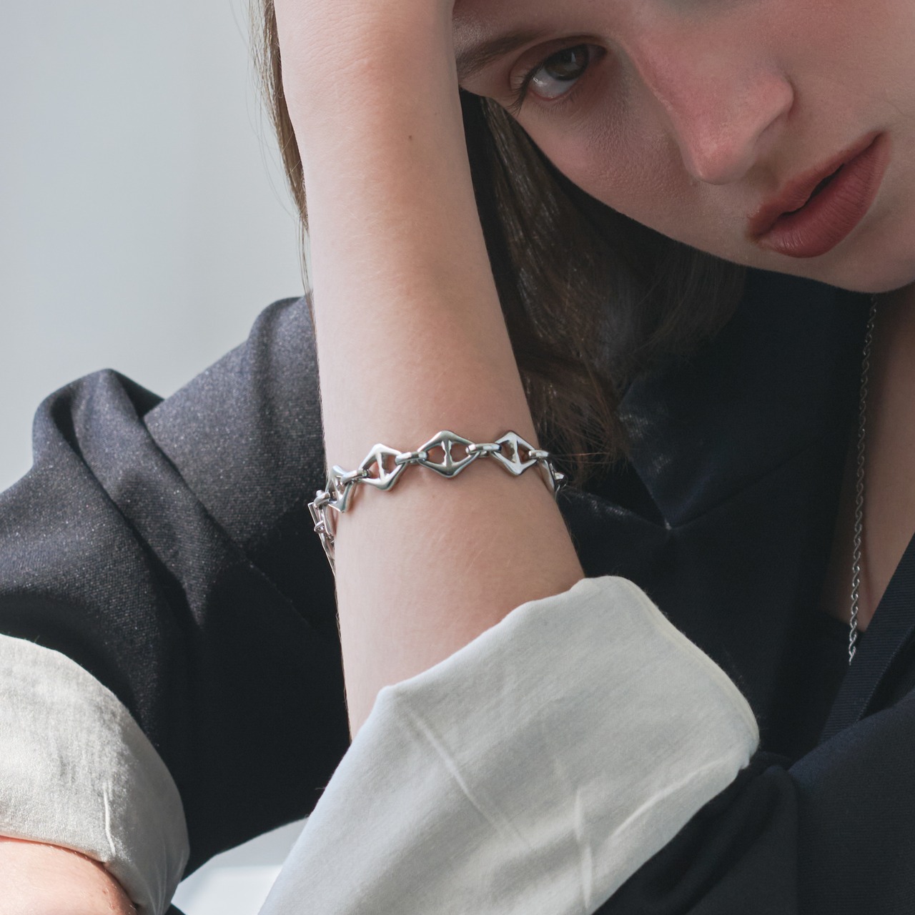 【ラスト1点】stainless die cut bracelet SB063