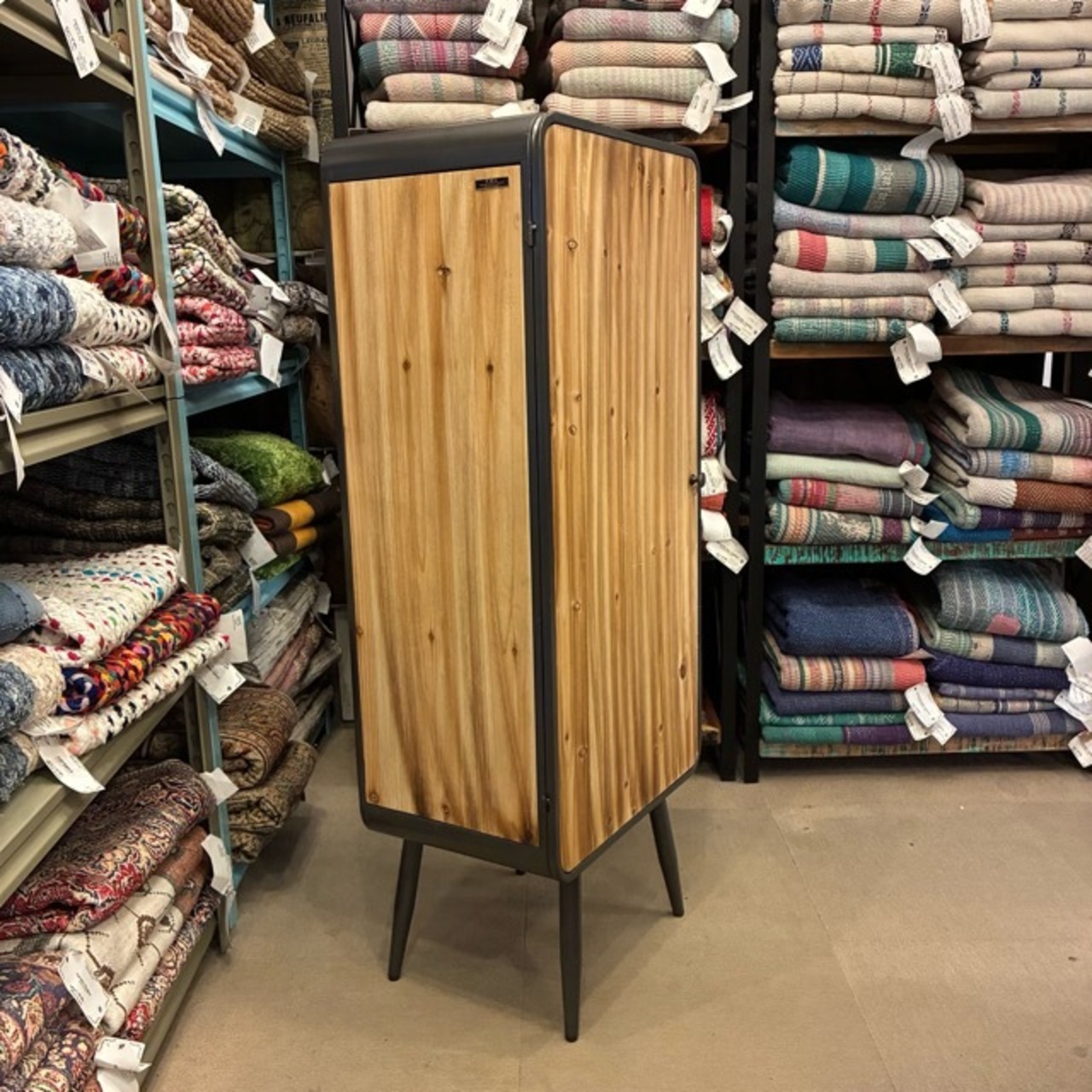 Wood＆Iron Cabinet L　ウッド＆アイアンキャビネット　L　3段　ミリタリー　収納家具　棚　リビング　寝室　ガレージ　インダストリアル
