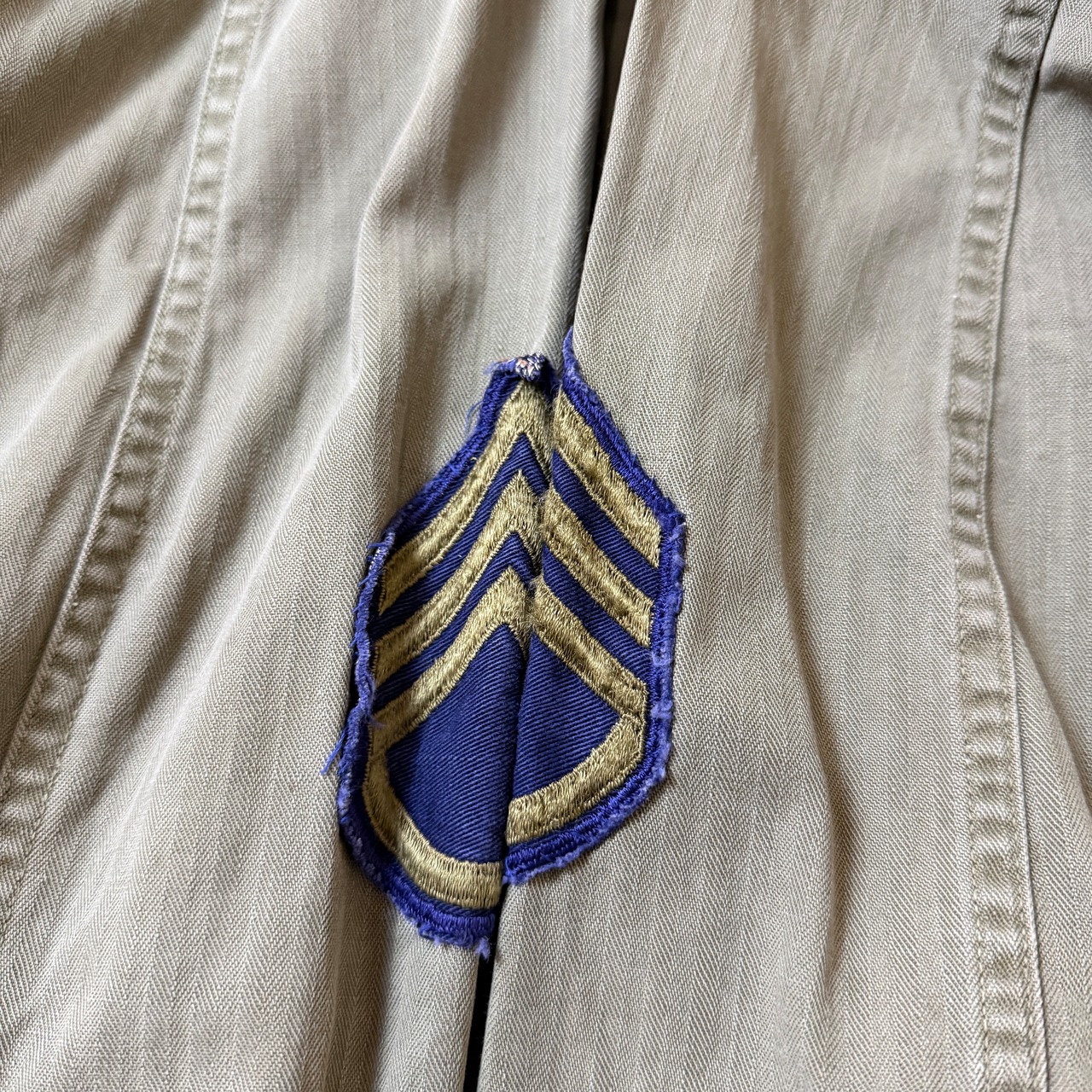 40's M-43 HBT Shirt Jacket US-ARMY 40年代 アメリカ軍 ヘリンボーン シャツ ジャケット ミリタリー ヴィンテージ ビンテージ  TT2026-0035 - 7