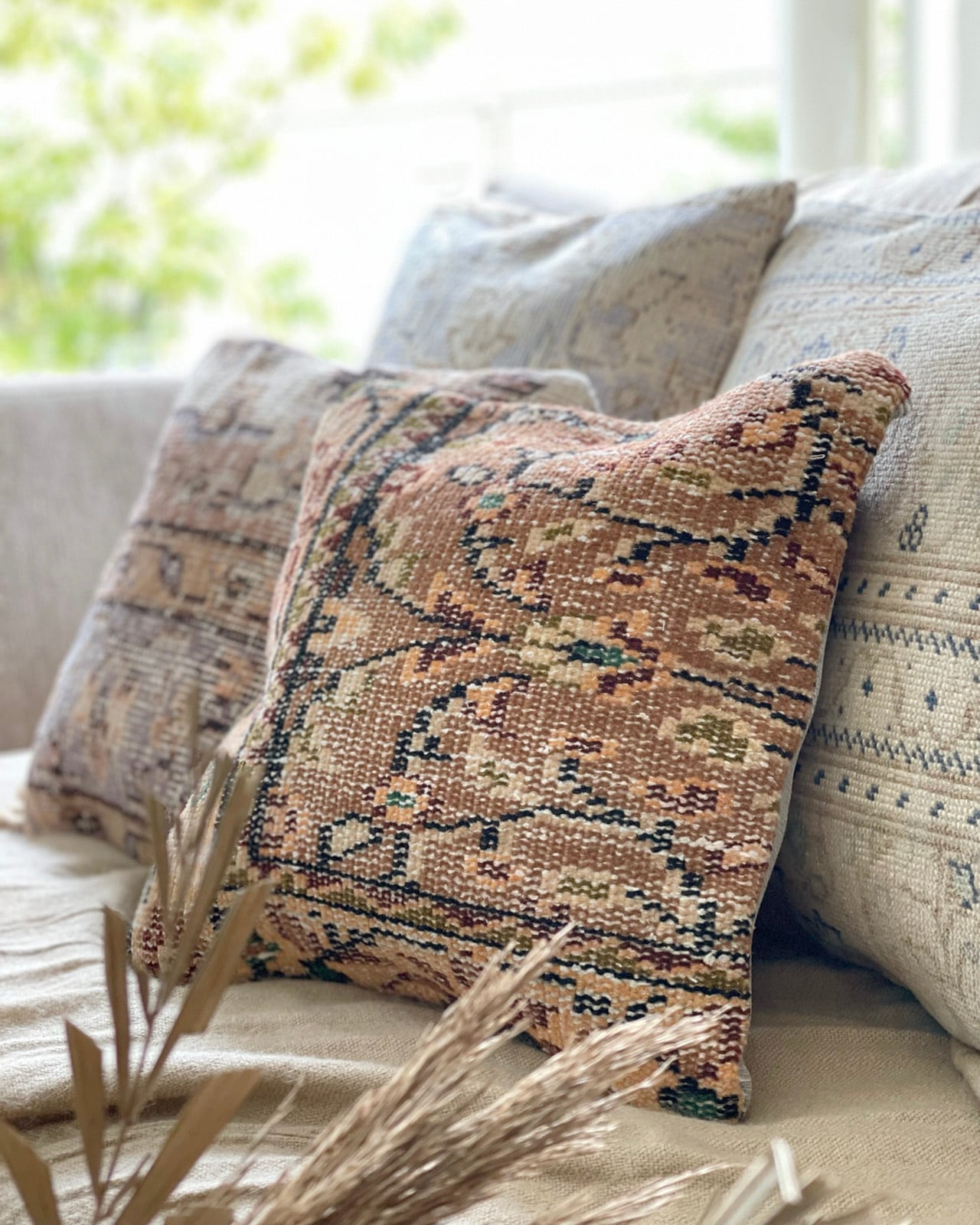 ヴィンテージラグクッションカバー vintage rug cushion cover 