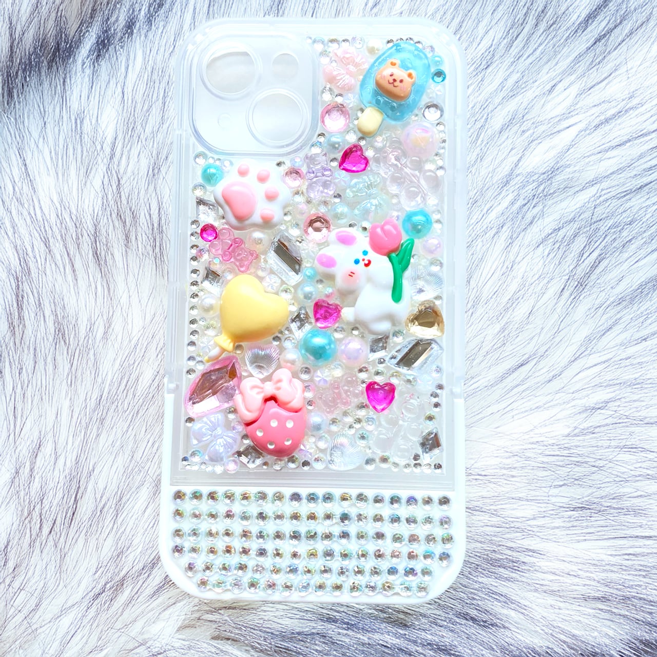 あ様ご確認用　iPhone16pro　ケースデコ : iphone 16 Pro Max 6.9インチ用ラインストーンケース