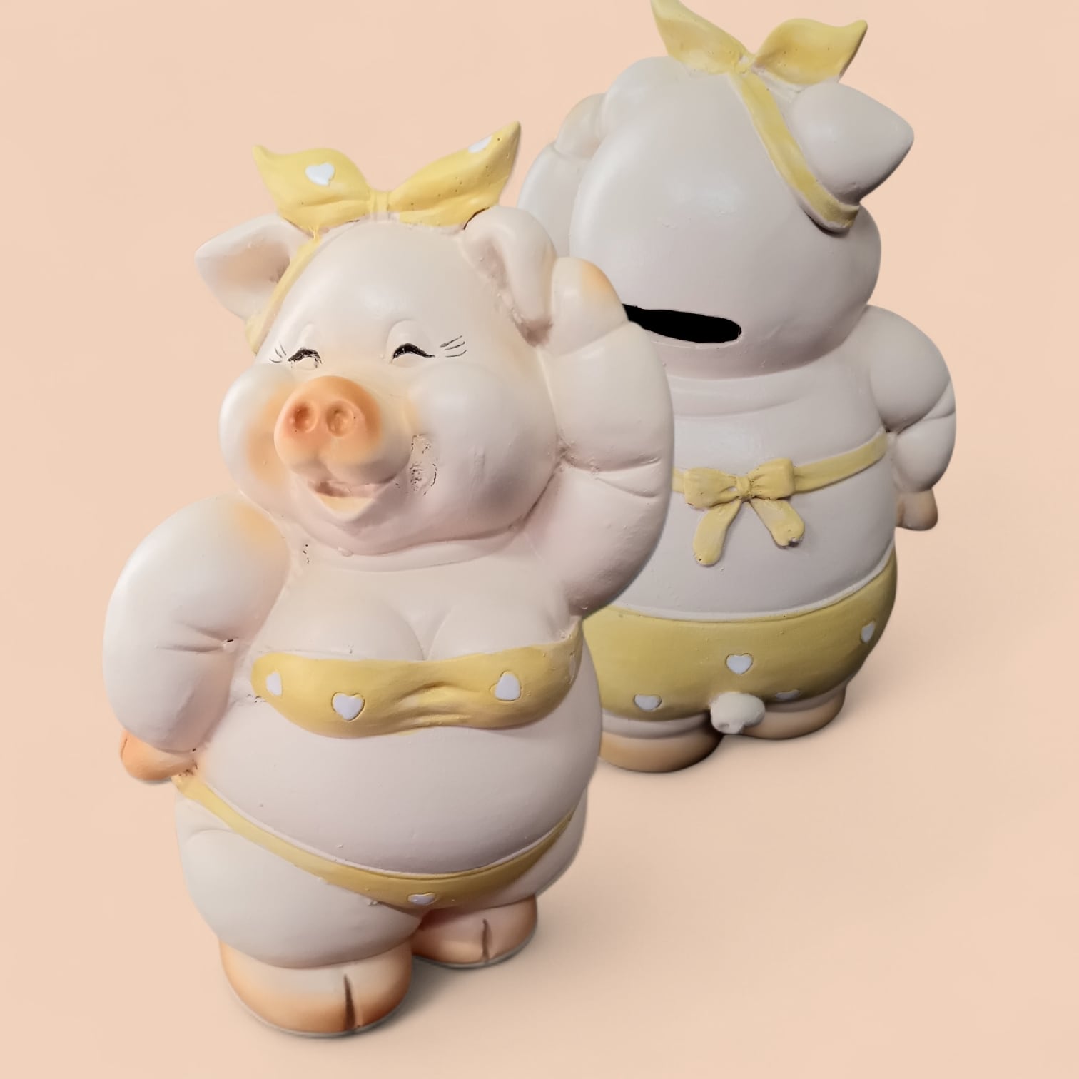☆ブリキの丸豚あみあみ貯金箱 | こぶたざってん & とんとんパレット