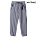 WILD THINGS ワイルドシングス バルキーフリースパンツ BULKY FLEECE PANTS メンズ イージーパンツ リラックスフィット ストレートパンツ ウェビングベルト 配色 切り替え GRAY