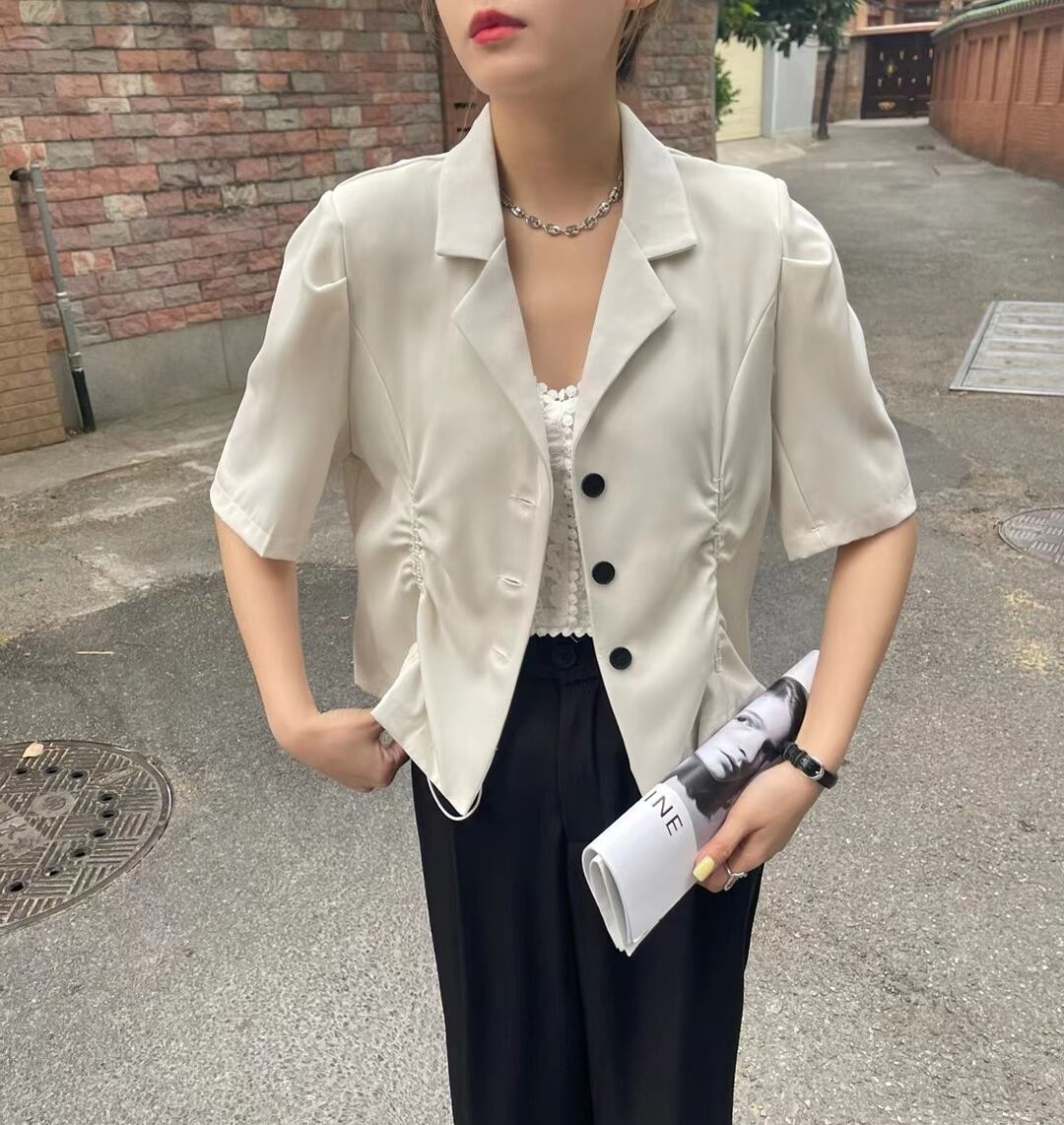 アジャスター　5部袖ジャケット　AJ42441-2032