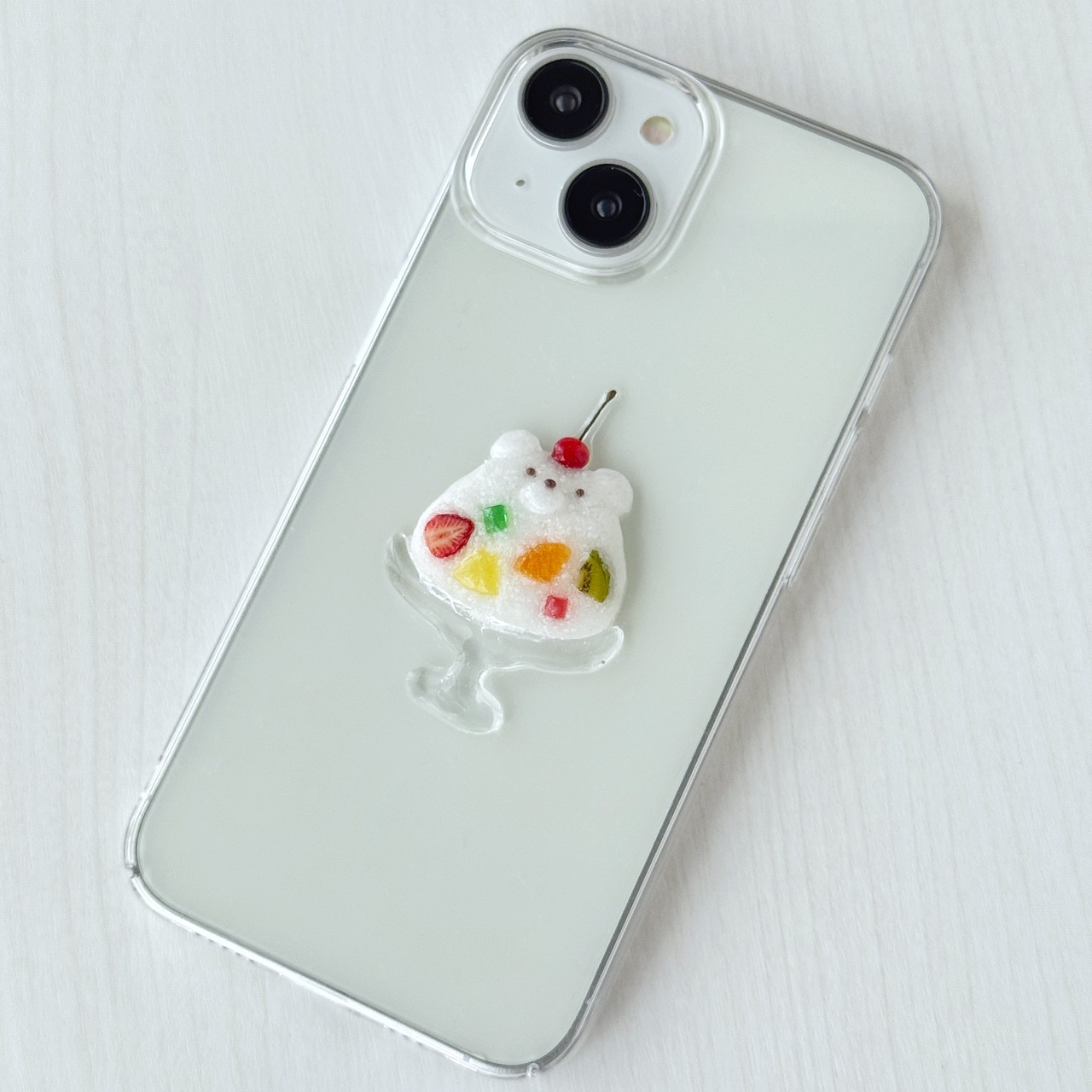 しろくま かき氷 スマホケース 夏限定 フェイクスイーツ（iPhone/Android対応）・画像5
