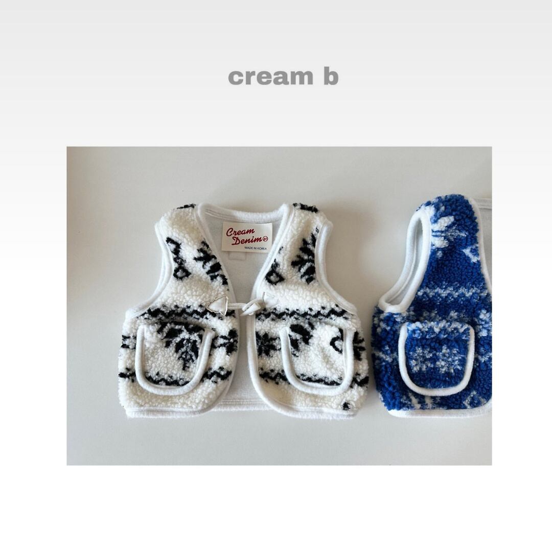 取寄:スノーフレークポグリベスト creambbang ※送料無料
