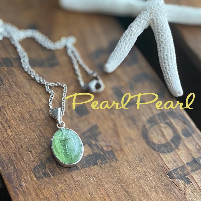 グリーンカイヤナイトペンダントTOPネックレス